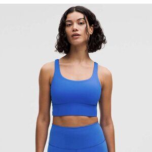 lululemon Energy Longline Bra *Medium Support, B-D Cups 1 x Cerulean Blue / Size